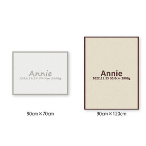 [ネーム]AnniversaryBlanketオーガニック90cm×120cm