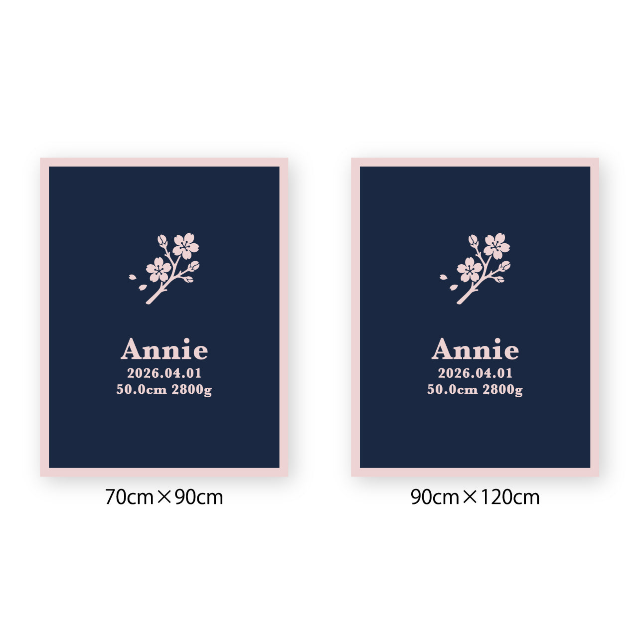 [4月誕生月花　サクラ]AnniversaryBlanket オーガニック