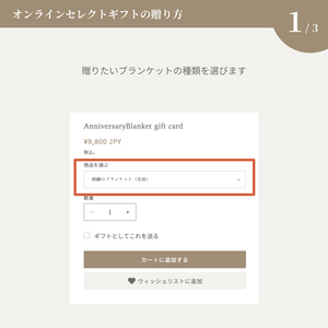 AnniversaryBlanket gift card