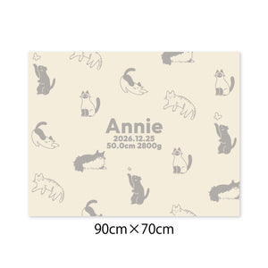 [ねこ]AnniversaryBlanket オーガニック