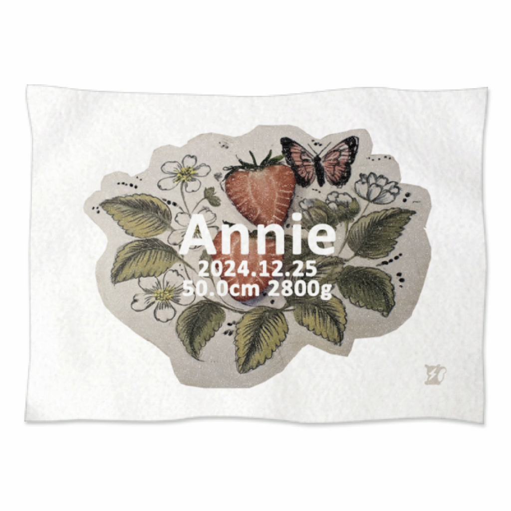 [Strawberry]AnniversaryBlanket プリント