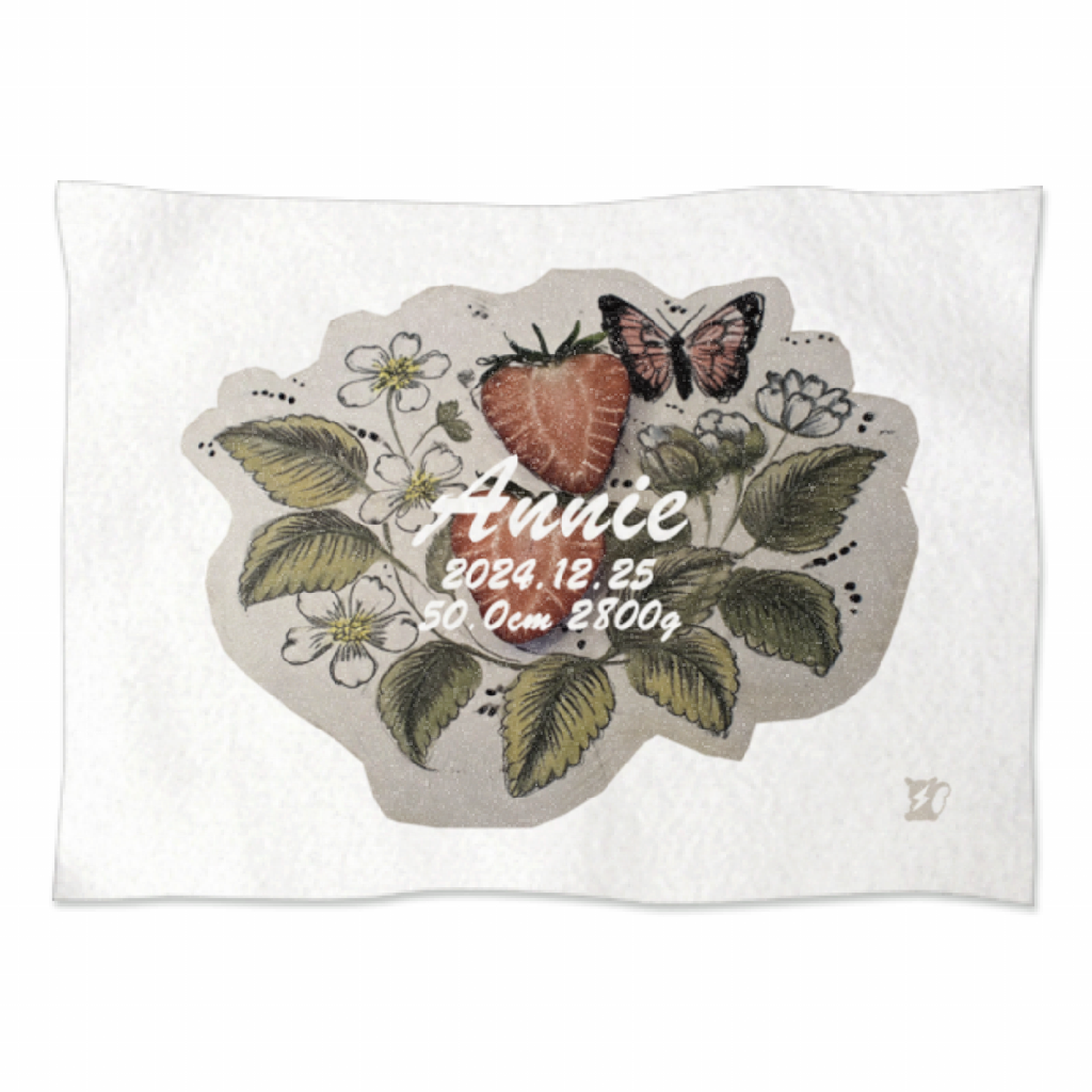 [Strawberry]AnniversaryBlanket プリント