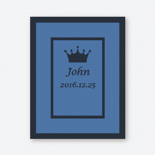 ※15日以内の発送※<br> <span>[クラウン]AnniversaryBlanket</span><br><p class=“material”>選べる素材</p><p class="material-item"> - コットン100% (軽くてやわらか)</p><p> - オーガニックコットン100% (上質な肌ざわり)</p> お名前と年月日を編み込めます。<br> ラッピング・メッセージカード無料。