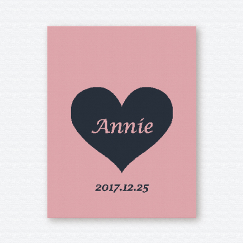 ※15日以内の発送※<br> <span>[ハート]AnniversaryBlanket</span><br><p class=“material”>選べる素材</p><p class="material-item"> - コットン100% (軽くてやわらか)</p><p> - オーガニックコットン100% (上質な肌ざわり)</p> お名前と年月日を編み込めます。<br> ラッピング・メッセージカード無料。